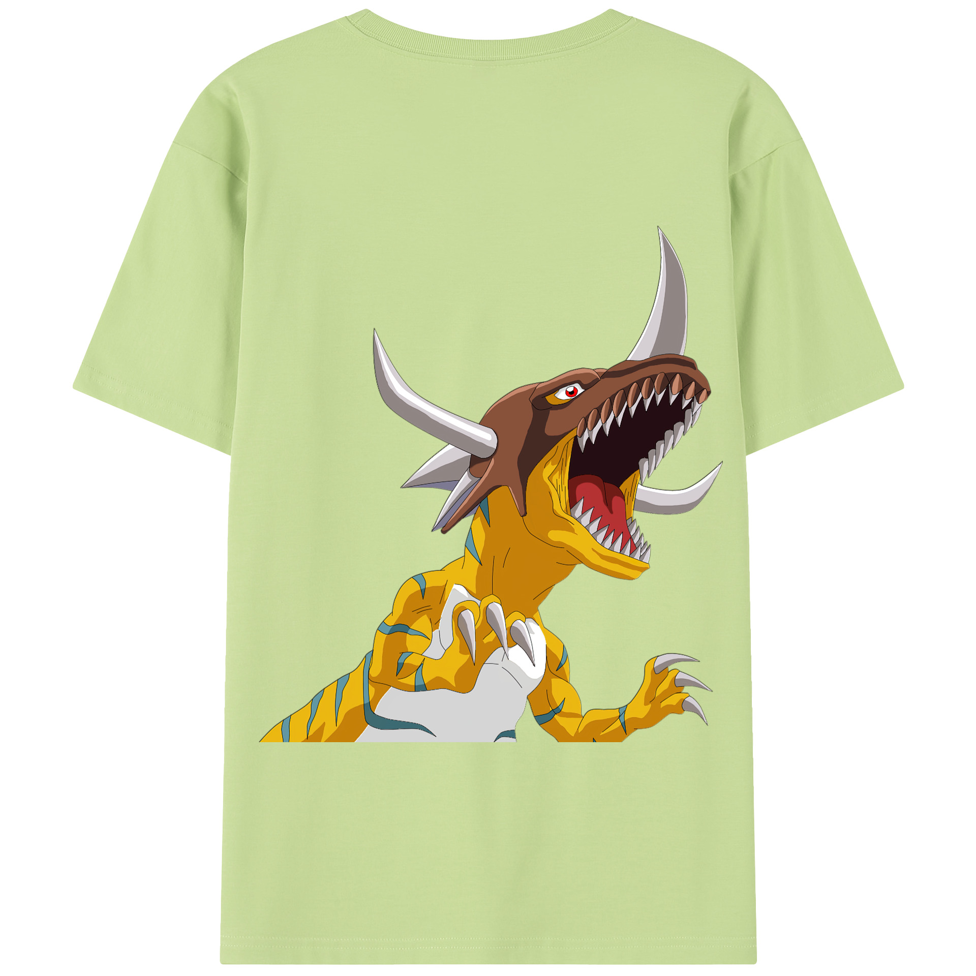 （画像用） Digimon デジタルモンスター/デジモン 綿100％半袖Tシャツ（背面プリント）